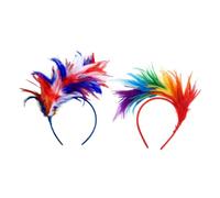 WRITWAA Lot De 2 -têtes À Plumes Pour Femme, Style Années 1920, Idéal Pour Un Bal De, Un Cocktail, Un Thé, Un Mariage Ou Un Déguisement D'halloween.