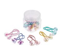 WRITWAA Lot De 20 Cordes à Cheveux Pour Garçon Et Filles Multifonctionnelles Coloris Pastel, Taille Petite, Accessoires Pratiques Pour Cheveux, Usage Quotidien Et Présent Charmant