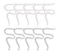 WRITWAA Lot de 20 Faux Cils de Poupée 0,4 X 20 Cm en Nylon, Noir et Marron, Accessoires pour Fabrication de Poupées, Cils en Ruban Adhésif pour Loisirs Créatifs et Maquillage, Adaptés