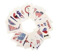 WRITWAA Lot De 20 Feuilles De Temporaires À La Mode Pour Enfants Et Femmes Autocollants Personnalisés Pour Fête D'Anniversaire Pour Adultes Autocollants De Fête Papier