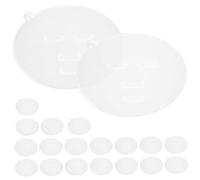 WRITWAA Lot De 20 Moules Pour Masques Faciaux Réutilisables En Pvc Transparent