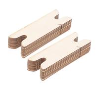 WRITWAA Lot de 20 Navettes en Bois Artisanales 7,9 Cm Outil de Tissage la Main Polyvalent pour Métier à Tisser, Crochet et Couture, Accessoire de Bureau pour Travaux Manuels et