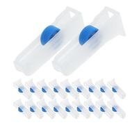 WRITWAA Lot de 20 Régulateurs de Débit Médicaux Blanc pour Tuyaux 2-4 MM Dispositifs à Galet pour Contrôle Précis et Réglage Constant du Débit Accessoires de Perfusion pour Laboratoire