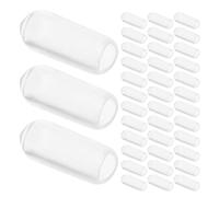 WRITWAA Lot De 200 Embouts De Rechange Pour Serre-Têtes Bouchons De Protection Pour Filetage Accessoires Pour Serre-Têtes Transparents