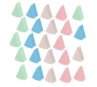 WRITWAA Lot De 24 Sets De Éponges à Maquillage En Latex Triangulaires Petit Format, Double Usage Sèches Et Humides, Pour Femmes Maquillage Visage, Utilisation Fond De Teint, Poudre Et Contour