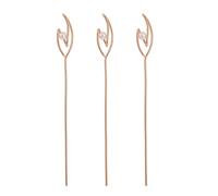 WRITWAA Lot de 3 Bâtonnets à Cheveux Vintage en Alliage de Zinc et Perles pour Femmes, Accessoires Élégants pour Fixer et Maintenir la Coiffure Lors de Soirées Dansantes