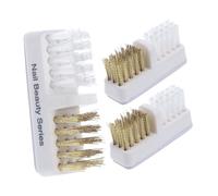 WRITWAA Lot de 3 Brosses de Nettoyage Métalliques pour Perceuse à Ongles pour Outils de Manucure Brosse et Solide Accessoire Pratique pour Débutants et