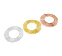 WRITWAA Lot De 3 Fils D'Aluminium Pour Bijoux Artisanaux Fil D'Aluminium Pour Bonsaï En Alliage D'Aluminium Pour Projets De Bijouterie Pour Sculpture