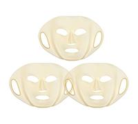 WRITWAA Lot de 3 Masques en Silicone Réutilisables, Applicateur de Masque en Silicone pour Les Soins de La Peau, Support de Confortable pour La Maison Et Les Voyages