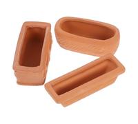 WRITWAA Lot de 3 Mini Pots en Terre Cuite Rouge 57 58 59 Pots Décoratifs Soi-Même pour Succulentes Décoration Intérieure et Projets de Jardinage Compacts pour Bureau et Fenêtre