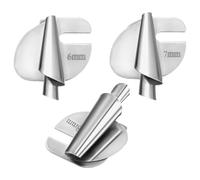 WRITWAA Lot de 3 Pieds-de-biche en Acier Inoxydable pour Machine à Coudre, Presse à Coudre Multifonctions Ourlet Roulé 6 Mm, 7 Mm et 8 Mm, Accessoires Couture Pratiques pour Vêtements