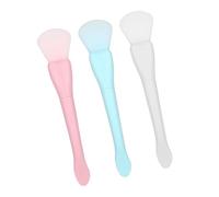 WRITWAA Lot De 3 Pinceaux Pour Masque Applicateur Pour Masque Facial Noir Pinceaux De Soins De La Peau Pinceau De Maquillage Spatule De Maquillage Gel De Silice