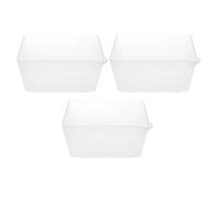 WRITWAA Lot de 3 Plateaux de Pesée Transparents en Pp avec Graduation, Légers et Faciles à Manipuler, Capacité 1200 Ml, pour Pâtisserie et Boulangerie