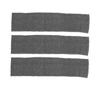 WRITWAA Lot de 3 Serviettes Exfoliantes pour Corps Longues Double Face en Tissu Doux Noir à Carreaux, Gommeuses Corporelles Pratiques pour Bain et Lavage du Dos