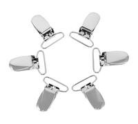 WRITWAA Lot de 30 Clips de Bretelles en Fer Argenté Pince Canard Antidérapante et Réglage Facile pour Accessoires de Couture et Loisirs Créatifs