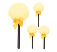 WRITWAA Lot De 4 Applicateurs De Maquillage En Forme De Sucette Doux Et Moelleux Pour Le Bain Du Visage Application Naturelle Portable Pour Les Voyages