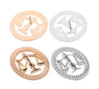 WRITWAA Lot de 4 Broches Balance Justice en Métal pour Avocat et Juge Insigne Vintage pour Costume ou Manteau Présent Symbole D’Équité et Profession Juridique Mix Or et Argenté
