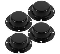 WRITWAA Lot de 4 Cache-Moyeux Centraux de Roue pour Chariot Élévateur Protection Anti-Poussière Noire Accessoires Robustes Compatibles Multi-Modèles Étanchéité Optimale pour Usage