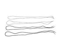 WRITWAA Lot de 4 Lacets Ronds à Strass 120 Cm, Cordons Brillants pour Chaussures de Sport et Sweat-shirts à Capuche, Lacets Décoratifs Noirs Cristaux Noirs et Ab Multicolores, Accessoires