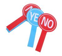 WRITWAA Lot de 4 Panneaux de Vote Portables 15x30 Cm en Mousse Rigide, sans Pagaie, «oui» et «non», Accessoire Éducatif pour Tableau de Vote en Classe et Jury Scolaire