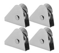 WRITWAA Lot de 4 Poulies à Roulement en Acier Inoxydable pour Mât de Drapeau Accessoires Résistants aux Intempéries Capacité de Charge Élevée Système Silencieux pour Levage Extérieur