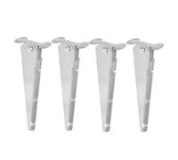 WRITWAA Lot de 4 rallonges de clôture, Bras en Acier galvanisé barbelé, rallonge pour clôture à Mailles losangées, de poteaux Robuste, rehausse pour empêcher Les Chiens de Sauter.
