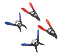 WRITWAA Lot de 4 set de Pinces à Circlips Internes et Externes Miniatures en Métal Robuste avec Mâchoires Droites et Coudées Kit D’Outils Automobile Compact pour Réparation et Entretien