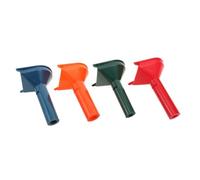 WRITWAA Lot de 4 tubes de tri de pièces : entonnoirs de comptage de pièces en plastique multicolores pour centimes, nickels, dimes et quarters - Trieur manuel pour un remplissage précis par taille
