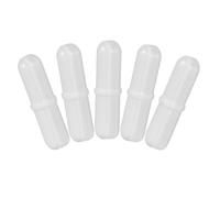 WRITWAA Lot de 5 Agitateurs Magnétiques en Ptfe 7X30 MM Barres D’Agitation Blanches pour Laboratoire Accessoires de Mixage Résistants aux Produits Chimiques Usage Laboratoire