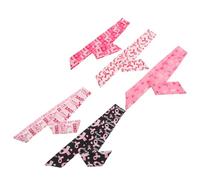 WRITWAA Lot de 5 Bandeaux Roses à Ruban pour Sensibilisation Cancer du Sein Accessoires Coiffure Légers et Confortables pour Fêtes Photomatons et Événements Caritatifs