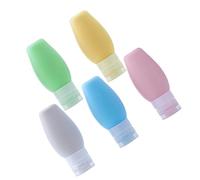 WRITWAA Lot De 5 Flacons De Toilette Rechargeables Pour Shampoing Vaporisateur De Voyage Contenant Pour Cosmétiques Contenant Portable Pour Crèmes Et Cosmétiques