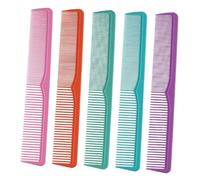 WRITWAA Lot De 5 Peignes Antistatiques En Nylon Coloré Résistants À La Chaleur Et À Double Extrémité