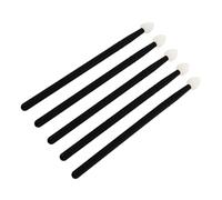 WRITWAA Lot de 5 Pinceaux Cosmétiques en Silicone Semi-transparents pour Paupières, Réutilisables, Ergonomiques, Kit Maquillage pour Femmes, Usage Visage et Yeux, Facile à Nettoyer