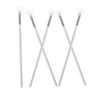 WRITWAA Lot De 5 Pinceaux Visage Éventail Applicateurs De Masque Doux Fibres Synthétiques Pour Soins Peau, Manche Long, Pour Peau Sensible Et Utilisation Cosmétique Quotidienne