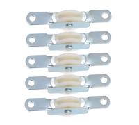 WRITWAA Lot de 5 Poulies pour Parasol de Terrasse Supports Coulissants Résistants aux Intempéries roulettes de Guidage pour Corde de Parasol Kit de Réparation Accessoires Jardin Extérieur