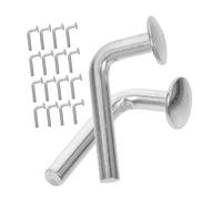 WRITWAA Lot de 50 Boulons de Sécurité à Goupille en L Galvanisés en Fer Diamètre 5 MM pour Rayonnage à Palettes Fixation Sécurisée pour Entrepôts et Usages Industriels