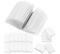 WRITWAA Lot de 50 livres miniatures vierges pour maison de poupée, mini livre d'ornement blanc, petit carnet de notes, jouets d'ouverture pour maison de poupée, bibliothèque, décoration de jeux de