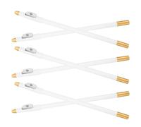 WRITWAA Lot de 6 Crayons à Sourcils Multifonctionnels Blancs avec Taille-Crayon Intégré Waterproof et Longue Tenue Crayons Eyeliner et Barbe Précis pour Maquillage Professionnel