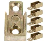 WRITWAA Lot de 6 gâches de rechange pour verrous de fenêtre : pièces de verrouillage à tringle métallique - Quincaillerie pour verrous de fenêtres coulissantes à battants pour la maison et le