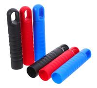 WRITWAA Lot de 6 Manchons de Rechange pour balais et serpillères, antidérapants, en Plastique, avec Crochet de Suspension, compatibles avec Les poteaux de 25 mm de diamètre et Les Embouts pour