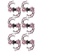 WRITWAA Lot de 6 Mini Épingles à Cheveux en Alliage Légères et Confortables Forme Fleur de Prunier Rose pour Femmes et Filles Occasions Spéciales