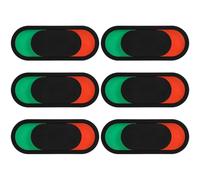 WRITWAA Lot de 6 Panneaux de Porte Coulissants 10x4 Cm Noirs, Indicateurs D’occupation pour Toilettes, Bureaux et Salles, Panneau « Toilettes Occupées » et « » Pratique et Discret,