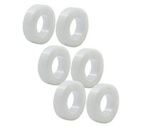 WRITWAA Lot De 6 Rouleaux De Ruban Adhésif Transparent Pour Double Paupière Invisible Imperméable Blanc