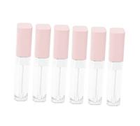 WRITWAA Lot De 6 Tubes Vides Pour Gloss Crème Pour Cils Mascara Rouge À Gloss Eye-Liner Lotion Glaçage À Rose Abs
