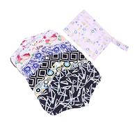 WRITWAA Lot De 7 Serviettes Hygiéniques Réutilisables En Charbon De Bambou Pour Femmes Serviettes Hygiéniques Lavables Serviettes Hygiéniques Serviettes Menstruelles Tapis Hygiéniques