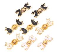 WRITWAA Lot de 8 Boutons de Serrage en Alliage pour Jeans Serrage-Taille Réglable pour Pantalon Attache de Serrage Pratique Compatible Jeans Shorts et Robes Accessoires Couture