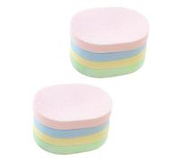 WRITWAA Lot de 8 Éponges Exfoliantes Épaisses Visage, Disques Démaquillants Doux, Matière Éponge Souple, Usage Visage Quotidien, Femmes et Filles, Voyage Couleur Aléatoire