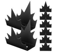 WRITWAA Lot de 8 pics de sécurité en acier inoxydable pour clôture, dispositifs anti-escalade en métal pour murs et portails, pics de sécurité avec vis pour cour, jardin et toiture.