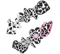 WRITWAA Lot de 9 Écussons Thermocollants à Motif de Vache Brodés, Accessoires de Réparation DIY pour Vêtements et Jeans, Fil de Broderie, pour Garçon et Filles et Adultes