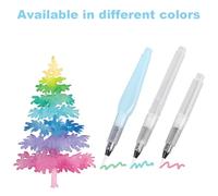 WRITWAA Lot de 9 set de Stylos à Encre pour Arts Pinceaux à Injection d'Eau Rechargeables Ensemble Mixte 3 Longs 3 Courts et 3 Bleus Légers et Pratiques pour Aquarelle et Écriture